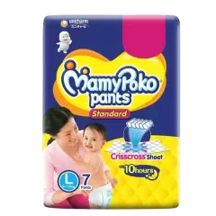 MamyPoko Pants Standard Diaper (L) 7 Pants, 9-14 kg
