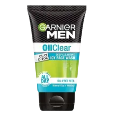 Garnier Men Oil Clear Clay D-Tox Deep Cleansing Icy Face Wash 50 g