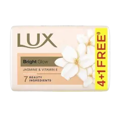 Lux Glow Jasmine & Vitamin E For Glowing Skin Beauty Soap 100 g (Pack Of 5)