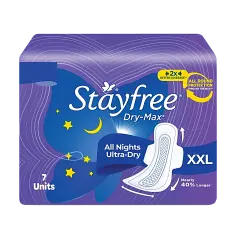 Stayfree Dry Max All Night XXL 7 Pieces