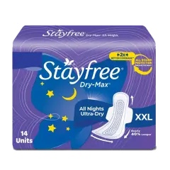 Stayfree Dry Max All Night XXL 14 Pieces
