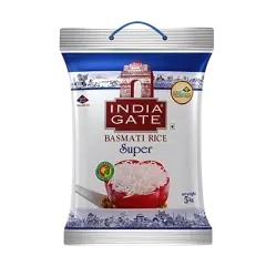 India Gate Basmati Rice Bag, Super 5kg (With 1 kg)