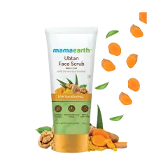 Mamaearth Ubtan Face Scrub with Turmeric & Walnut for Tan Removal 100 g
