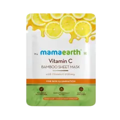 Mamaearth Vitamin C Bamboo Sheet Mask 25 gm