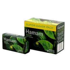 Hamam Neem, Tulsi & Aloe Vera Soap 3x150 g + 100 g