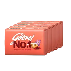 Godrej No.1 Kesar Milk Cream 100g (Pack Of 5)