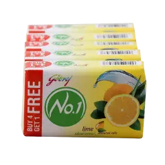 Godrej No.1 lime and alovera Soap 100 g (pack of 5)
