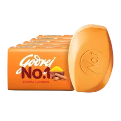 Godrej No.1 Sandal Turmeric Soap 100g (Pack Of 5)