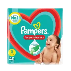 Pampers Happy Skin Pant Diaper (S) 40 Pieces 4-8 Kg