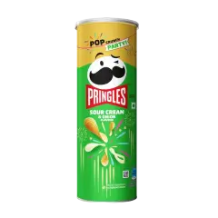 Pringles Sour Cream and Onion Potato Crisps 107 g