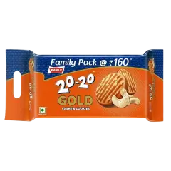 Parle 20-20 Gold Cashew Cookies Pouch 604.8g
