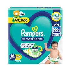Pampers All Round Protection Pants (M) 22 count 7 - 12 kg