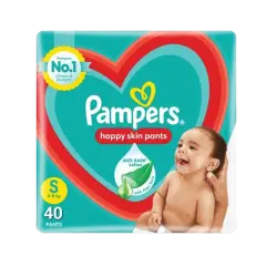 Pampers Happy Skin Pants (S) 40 count 4 - 8 kg