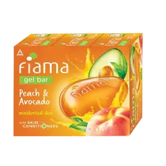 Fiama Gel Bar Peach & Avocado 125g (Pack Of 3 )