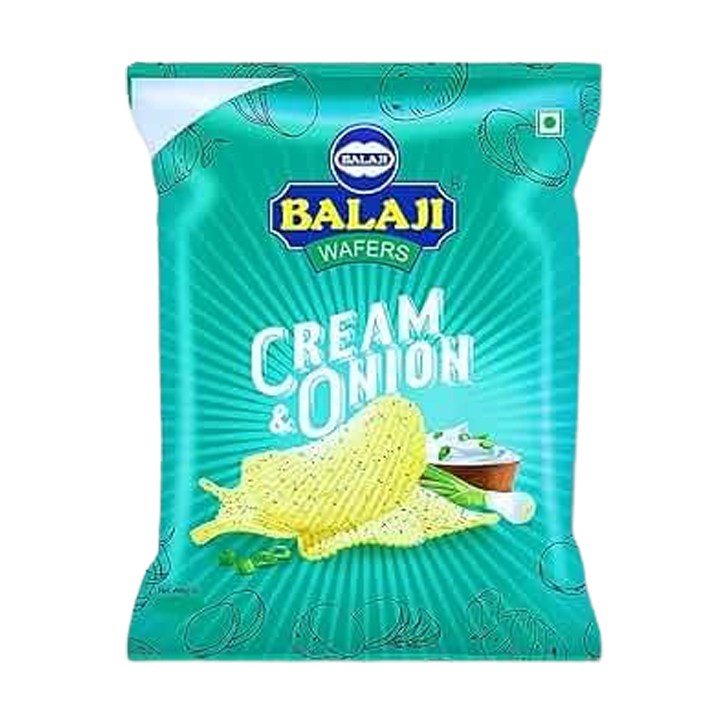 Balaji Cream & Onion Potato Wafers 135 g