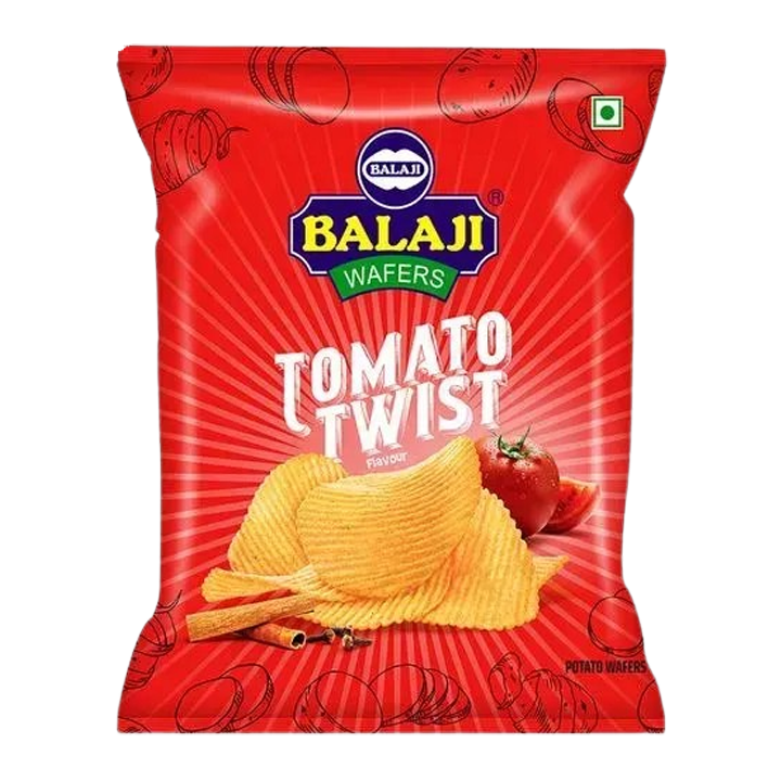 Balaji Crunchem Tomato Twist Wafers 135 g