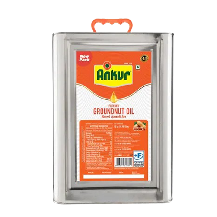 Ankur Filtered Groundnut Oil 15 kg