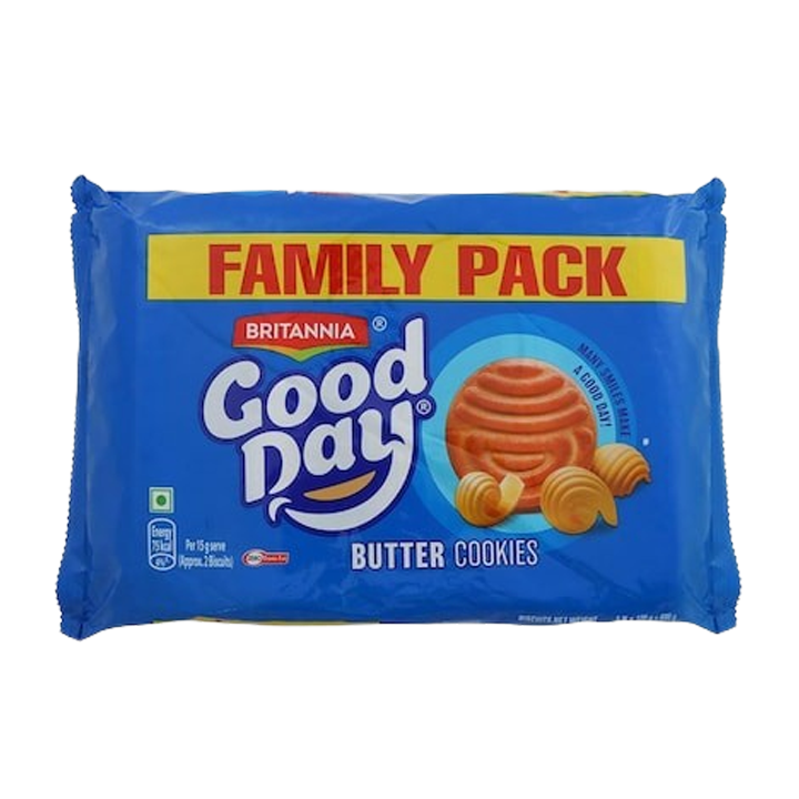 Britannia Good Day Butter Cookies 600 g (Buy 4 Get 1)