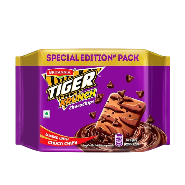 Britannia Tiger Krunch Chocochip Biscuits 400 g