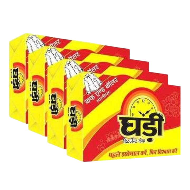 Ghadi Detergent Cake 250 g (Pack Of 4)