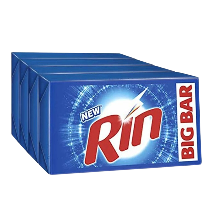 Rin Detergent Bar 250 g (Pack of 4)