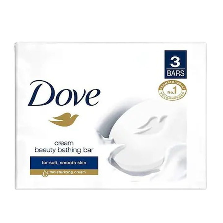 Dove Cream Beauty Bathing Bar 125 g (Pack of 3)
