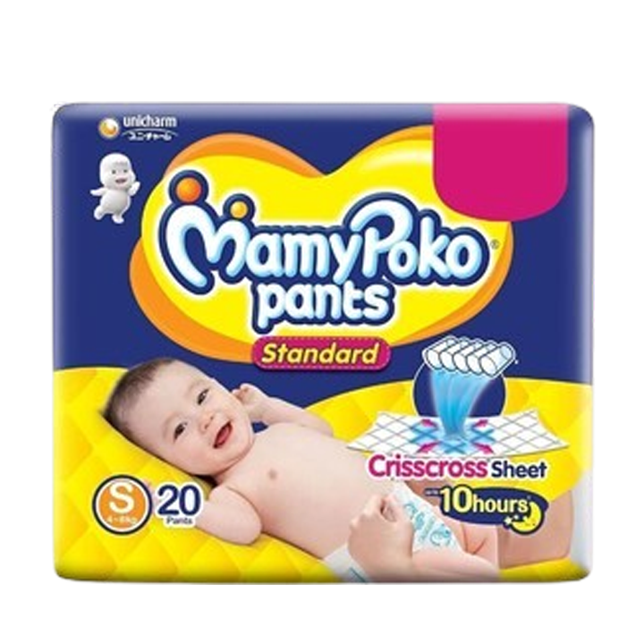 MamyPoko Pants Standard Diaper (s) 20 Count, 4-8 kg