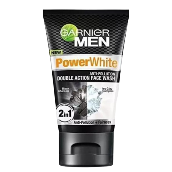 Garnier Men Turbo Bright Anti Pollution Double Action Face Wash 100 g