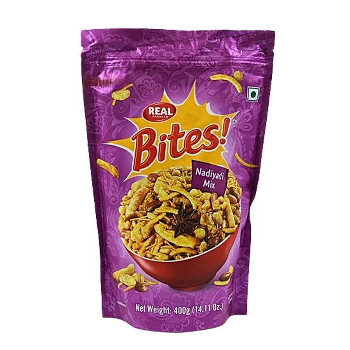 Real Namkeen Bites Nadiyadi Mix 400 g