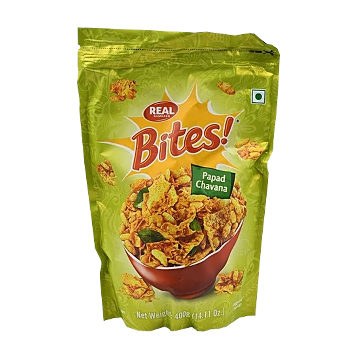 Real Namkeen Bites Papad Chawana 400 g