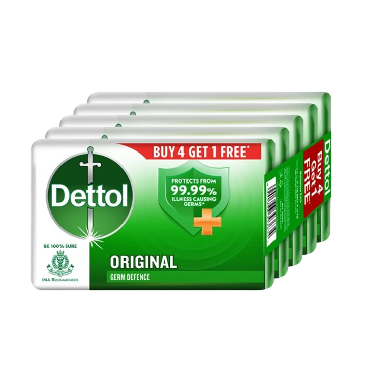 Dettol Original Soap 150 g (Pack Of 5)