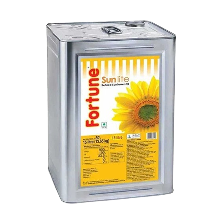 Fortune Sun Lite Sunflower Refined Oil 15 L