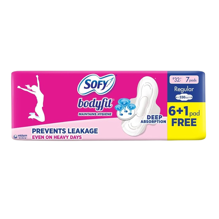 Sofy Bodyfit Regular Sanitary Pad 7+1 Pieces