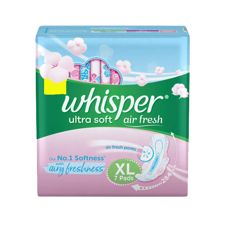 Whisper Ultre Soft Air Fresh XL 7 Pieces