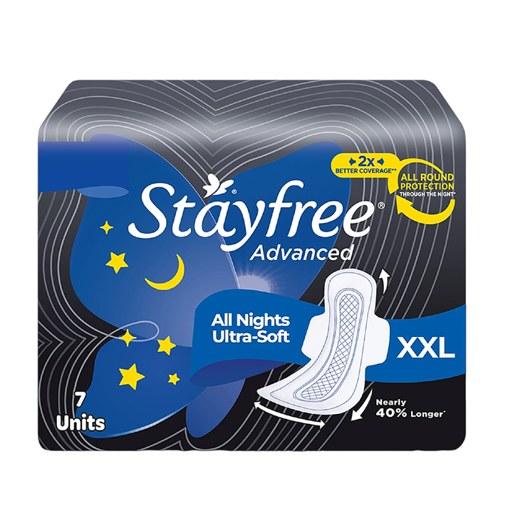 StayFree Advanced All Night Ultra Soft XXL 7 Pieces