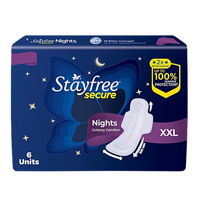 Stayfree Secure Night XXl 6 Pieces