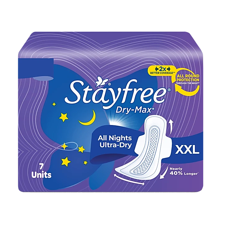 Stayfree Dry Max All Night XXL 7 Pieces