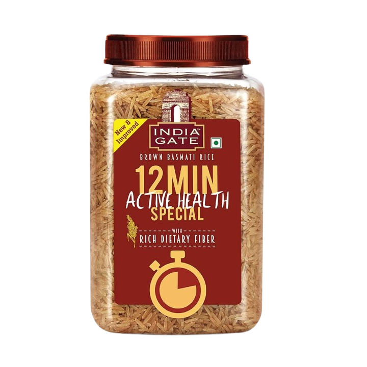 India Gate Brown Basmati Rice 12 Minute Active Special 1 kg