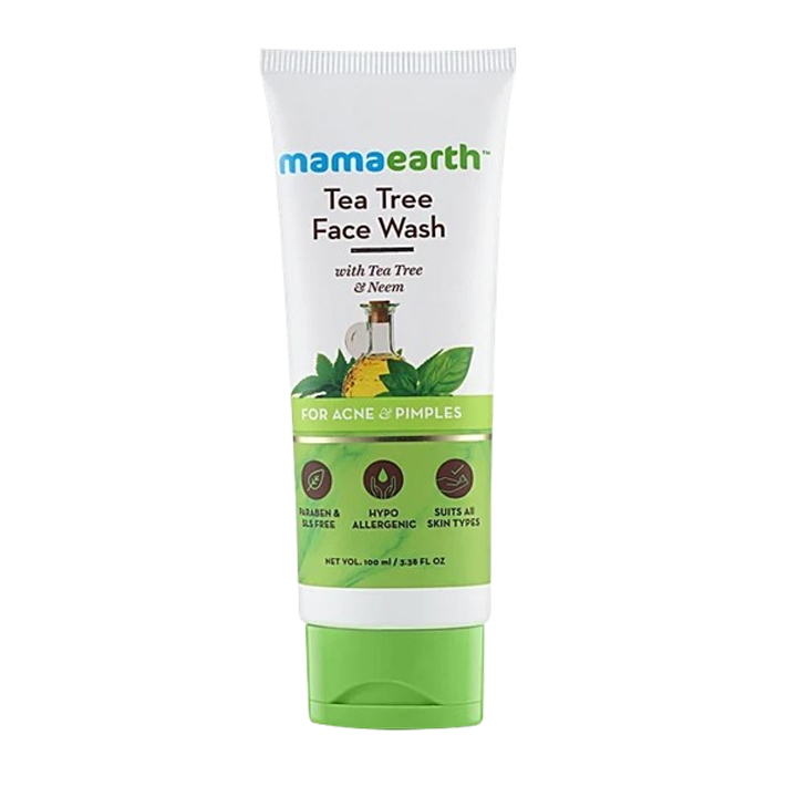 mamaearth Tea Tree Natural Face Wash for Acne & Pimples 100 ml