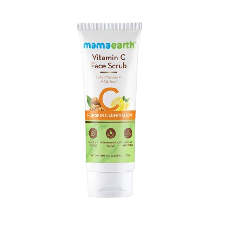Mamaearth Vitamin C Face Scrub With Turmeric For Skin Illumination 100 g