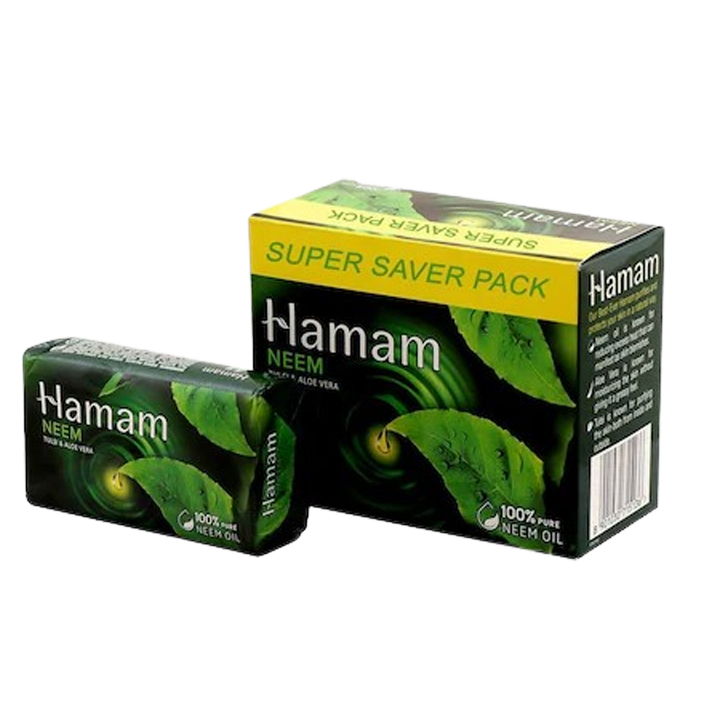 Hamam Neem, Tulsi & Aloe Vera Soap 3x150 g + 100 g