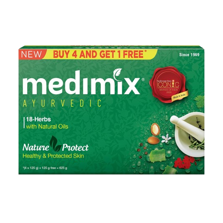 Medimix Ayurvedic Classic 18 Herbs Soap 125g (4+1 Offer Pack)