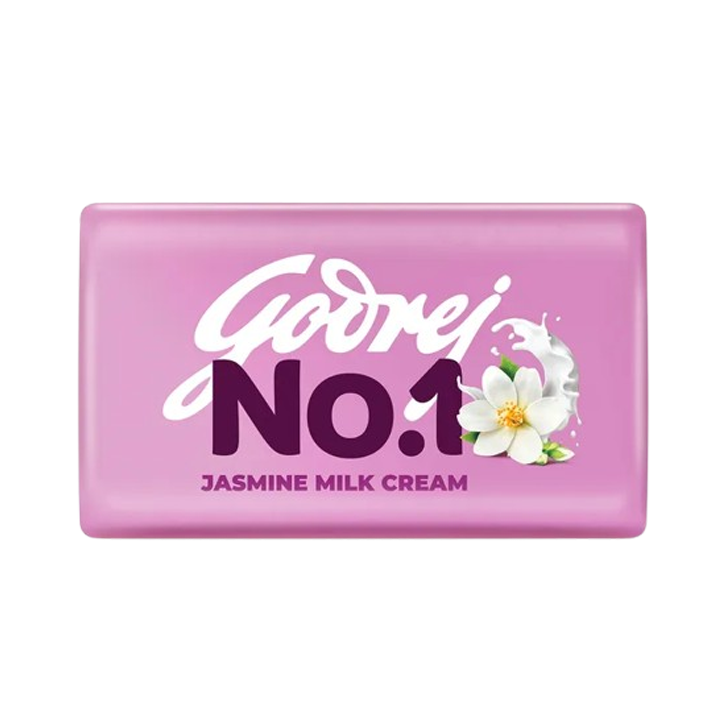 Godrej No.1 Jasmine & Milk Cream Soap 100 g (Pack Of 5)