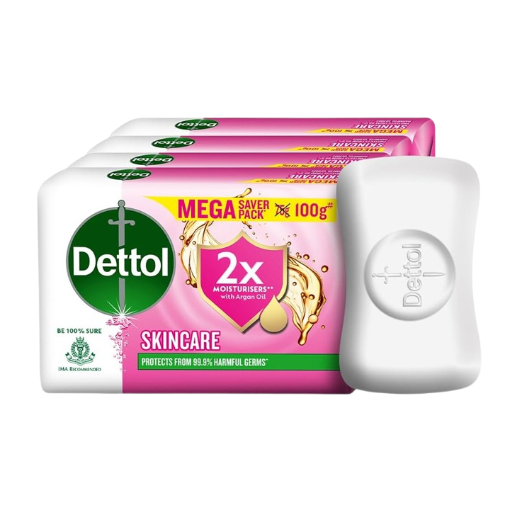 Dettol Skincare Soap 100 g (Pack of 4)