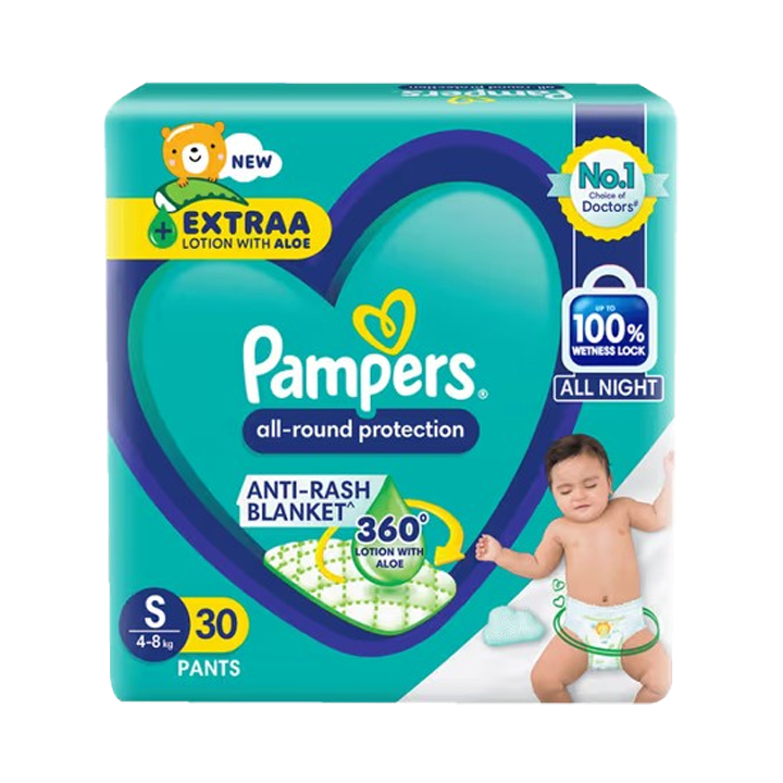 Pampers All Round Protection Pants (S) 30 count 4 - 8 kg