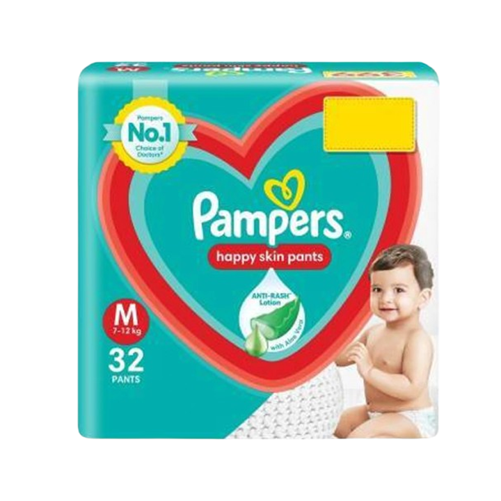 Pampers Happy Sleep Pants (M) 32 count 7 - 12 kg