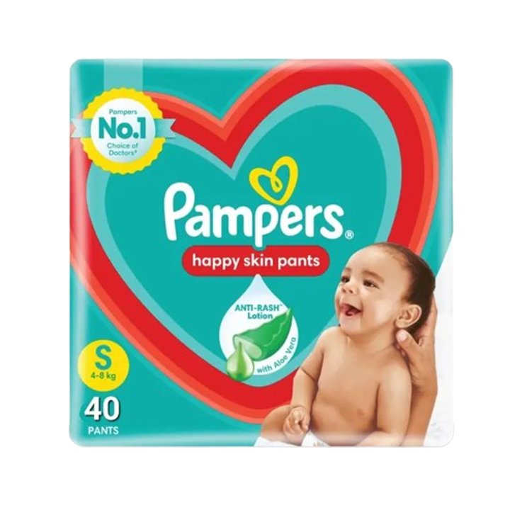 Pampers Happy Skin Pants (S) 40 count 4 - 8 kg