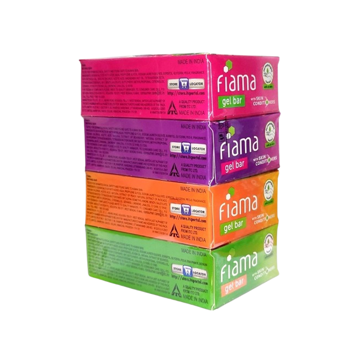 Fiama Celebration Pack Gel Bathing Bar 75g (Pack Of 4)