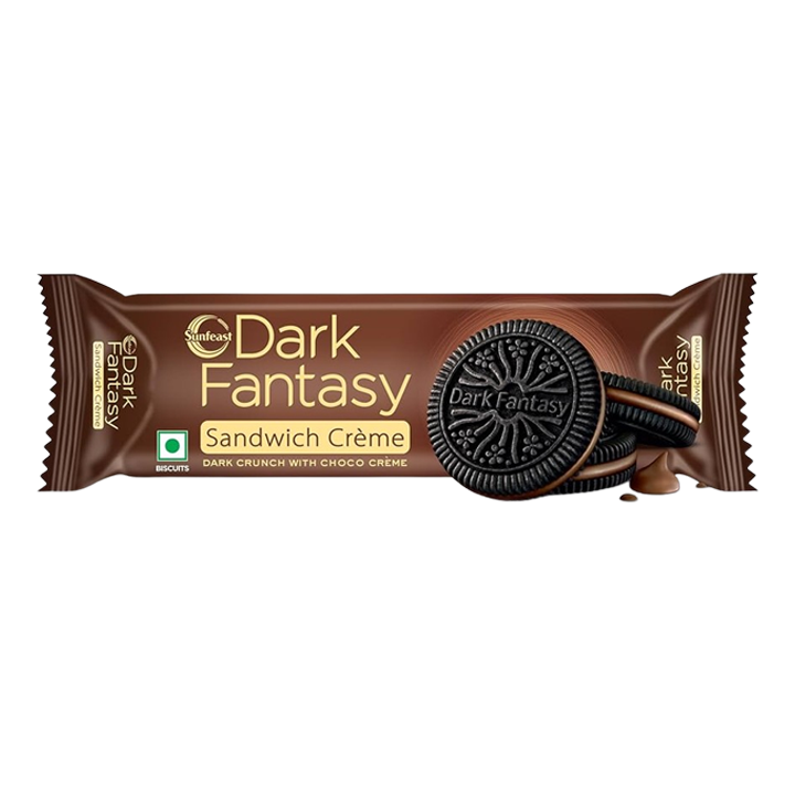 Sunfeast Dark Fantasy Crème Made With Real Chocolate 83 g (Buy 1 Get 1 Free)